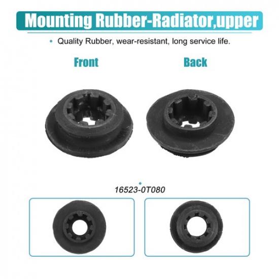 Pack of 2 For Toyota Corolla 2009- Upper Cushion Bushing Radiator Mount