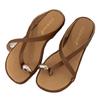 Set of Toe Slippers for Women To Wear Summer New French Fairy Style Sandals with Skirts for Vacation Beach Soft-soled Flat Sandals