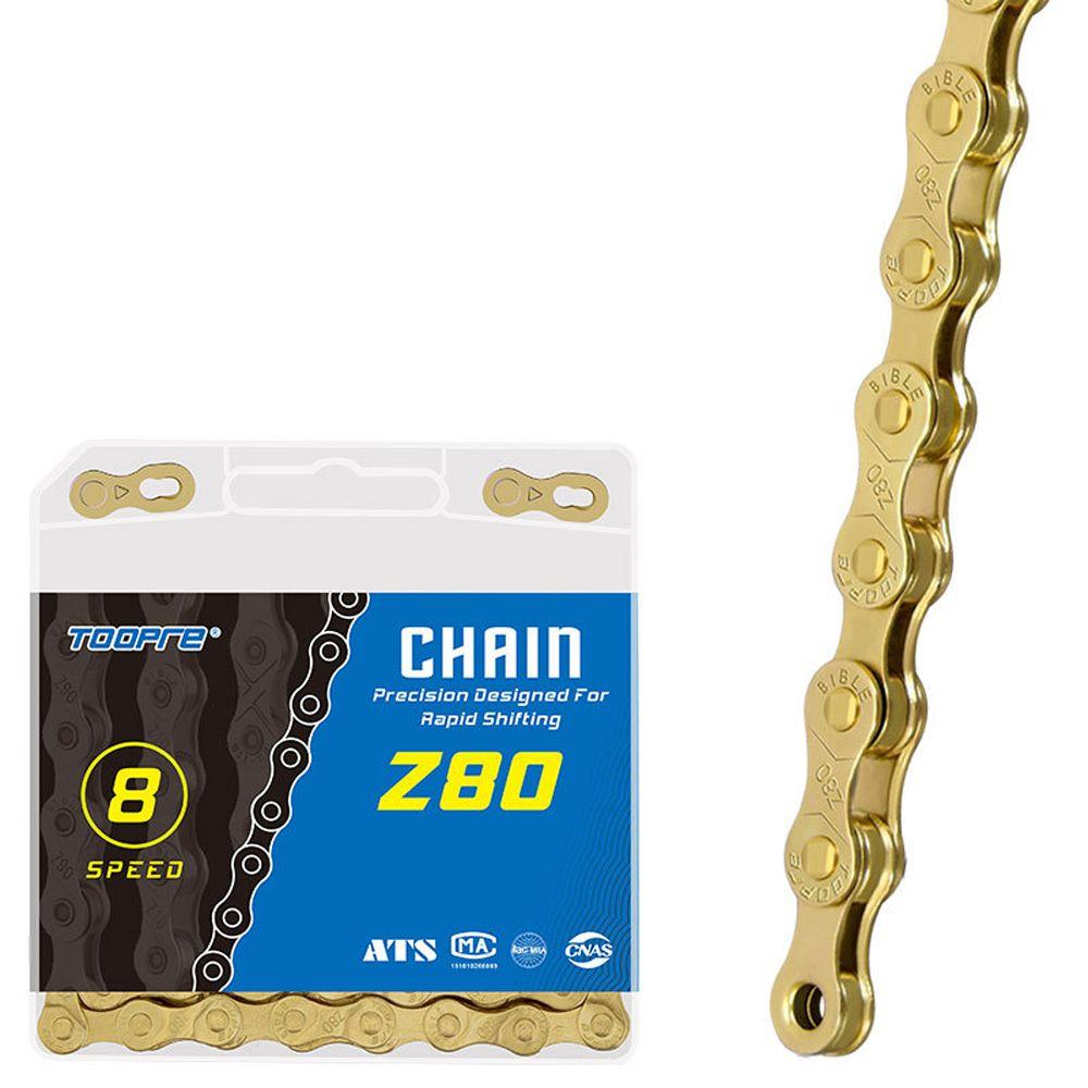 

Silver Velocidade 6 7 8 9 10 11 12 Speed Bike Chain MTB Chains Part 116 Links Bicycle Chain gold-6 7 8 speed