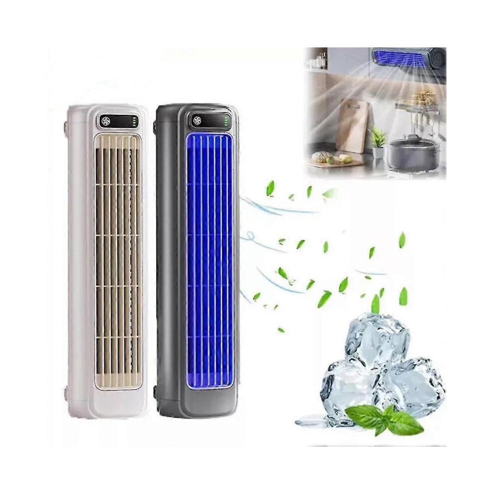 (White) Portable Cooling Ace: Quiet 3-Speed Portable Air Conditioner Fan for Home & Office
