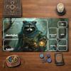 Magic Card MTG&TCG Playmat Wizard Raccoon Non-Slip Stitched Edge Gathering Gaming Play Mats 600x350mm Tapete Magic Mat Card Pad