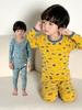 Lanweiliyang Boys' Cotton Warm Underwear & Pajama Set - Autumn Base Layer Shirt & Pants