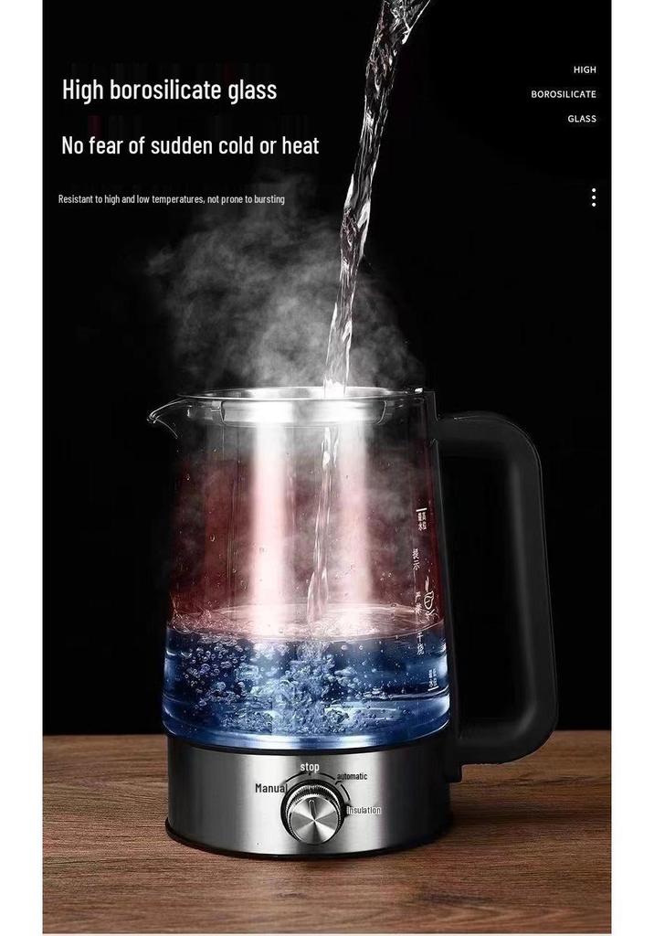 High-Capacity Electric Steam Tea Kettle for Home & Office - Ideal for Brewing Black Tea