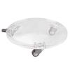 Round Acrylic Tray Multipurpose Sturdy Stable Transparent Flower Pot Bottom Support for Home Office