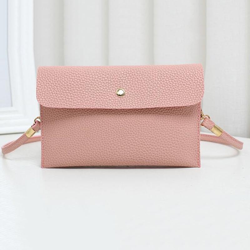 Buy Women's Fashion PU Leather Messenger Shoulder Bag Buckle Small Square Tote Bag Crossbody