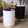 Detachable Design Cutlery Drainer Three Compartments Tableware Storage  Utensil Storage