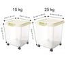 Insect Proof Pet Food Container with Wheel Rice Dispenser Durable Pet Food Storage Jar  Flour