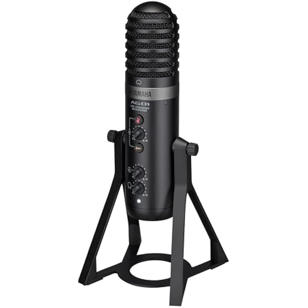 Yamaha YAMAHA live streaming microphone with microphone integrated USB microphone black AG01 B