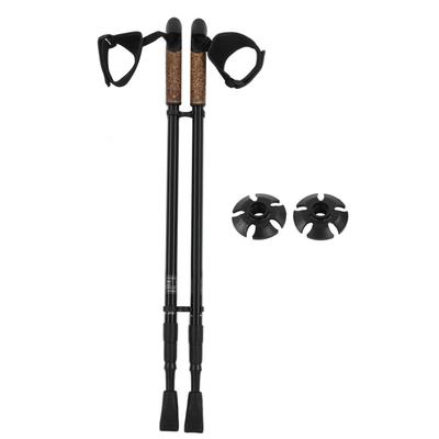 NECASIL Coppia di Bastoncini da Trekking in Lega di Alluminio Bastoncini da Passeggio Super Leggeri Robusto Bloccaggio Bastone da Trekking per Sport all'Aperto