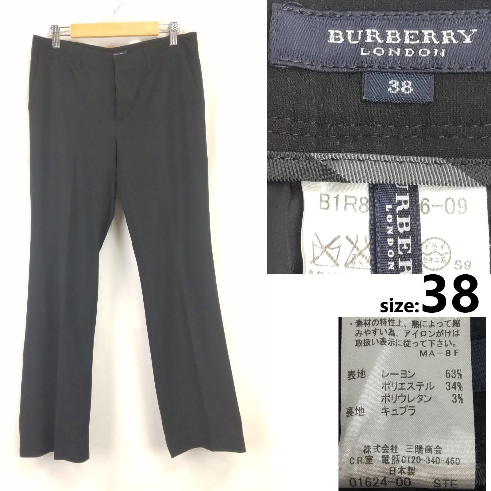 

BURBERRY Straight Pants [38/Women M/79cm Inseam/Black] Japan(USED)