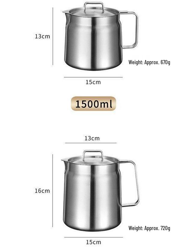 304 Stainless Steel Multifunctional Oil Pot with Filter and Storage Tank