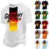 Tricou Casual Sport pentru Bărbați cu Imprimeu Grafic Top Design Fotbal Germania 2026 Mânecă Scurtă Gât Rotund Potrivire Confortabilă