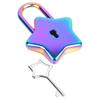 Decorative Lock Diary Shaped Lock DIY Padlock Metal Padlock For Women With Key Mini Star Shape Archaize Padlocks