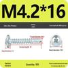 Galvanized Carbon Steel Cross-Head Round Screw with Washer, Flat Head, Self-Tapping & Self-Drilling Fishtail Design