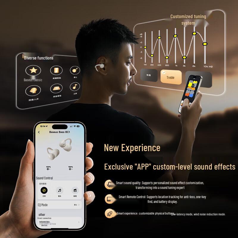 Baseus Open-Ear Wireless Ear-Clip Headphones