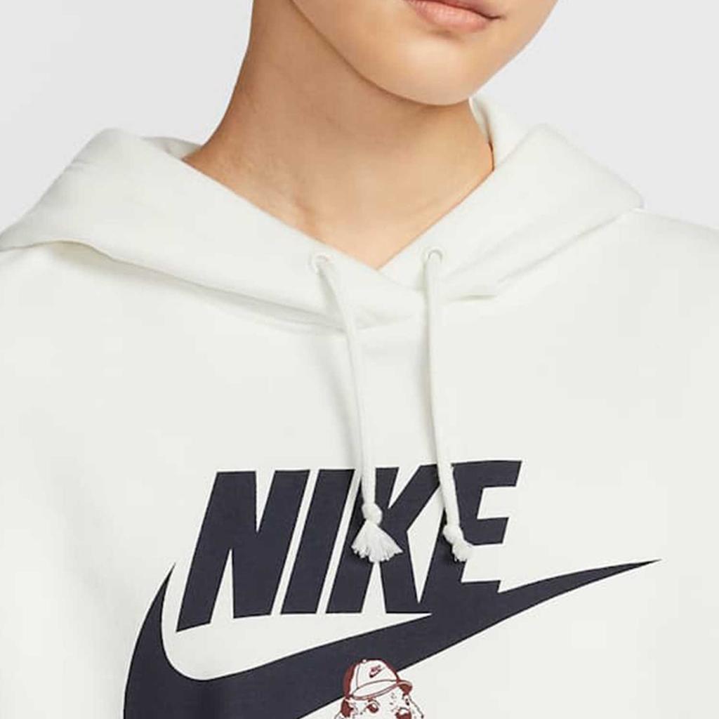 Nike Sweatshirts Women's White Hooded Moderate Regular HV1745-133