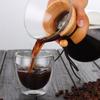 Stainless Steel Coffee Pot with Filter Mesh Wooden Handle Tea Pot Glass High-Temperature Resistant Tea Kettle Kitchen