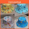 Childrens Dinosaur Pattern Sun Hat With Wide Brim Breathable Cotton For Summer Outdoor Play
