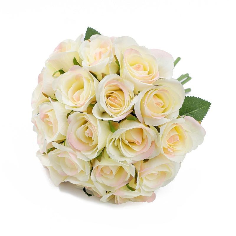 Künstliche Seide 18 Köpfe Rose Blume Party Hause Hochzeit Büro Tisch Dekor DIY