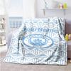 Manchester City Customize Your Name Blanket Multi-purpose Customizable Blanket Soft & Cozy for Living Room Office Chair Office Picnics All-Season Use