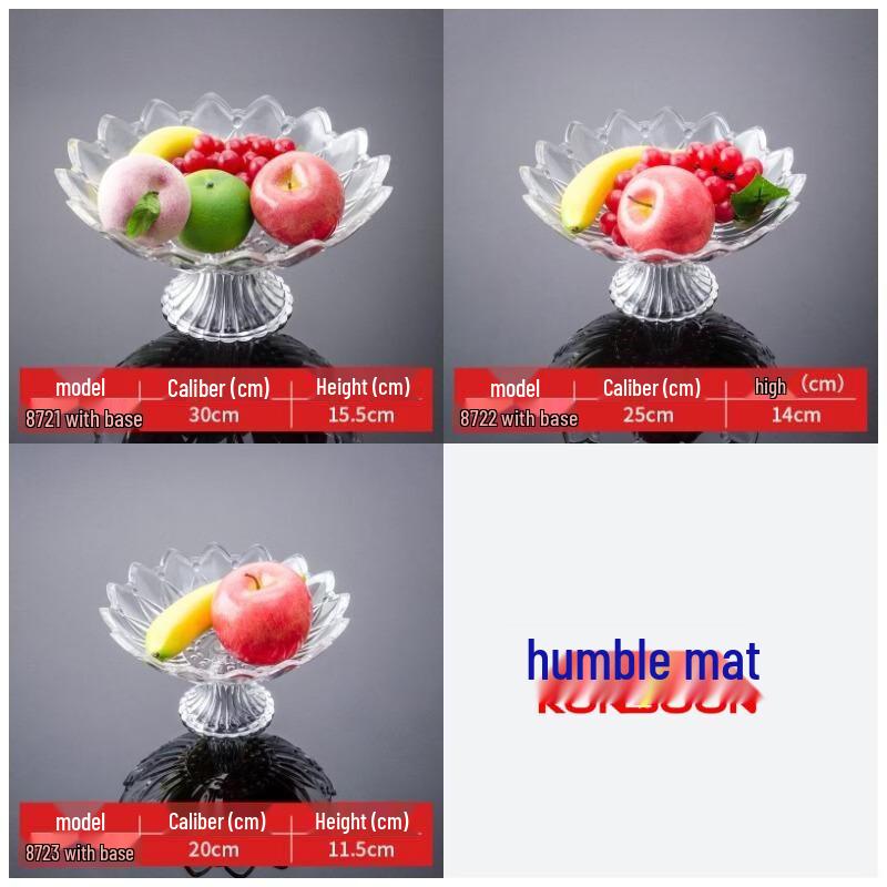 Acrylic Leaf Style Fruit Plate