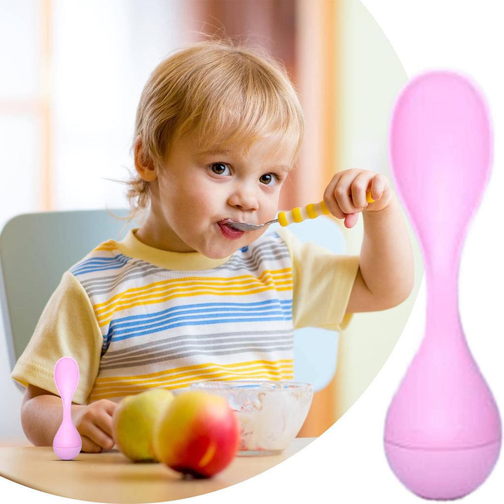 Spoons For Kids 3Piece Standing Non-stick Utensil High Temperature Resistant Toddler Spoons For Feeding Eating Lunch Dinner