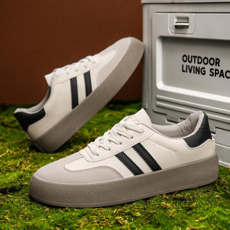 Men's and Women's Casual Outdoor Lace-up Sneakers Designer Round Head Sneakers Sulfur Tennis Light Increase Simple Shoes