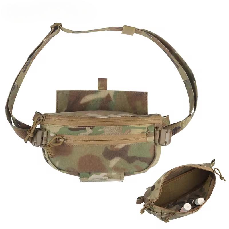 Small First Aid Kit Survival Gear Bag Multifunctional Tactical Bag Compact First Aid Kit MOLLE System Mounting