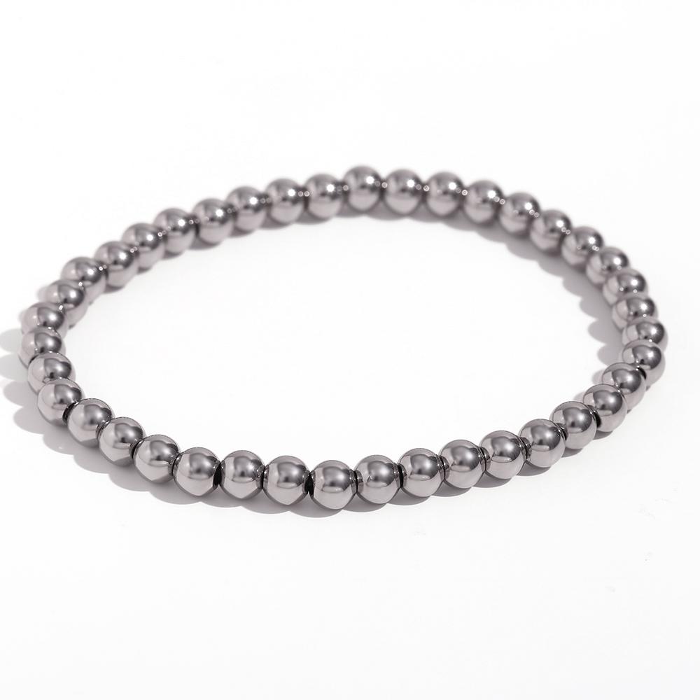 MamacitaSlay Pulsera Elástica de Cuentas de Acero Inoxidable 316L Chapada en Oro de 18 Quilates Pulsera Impermeable para la Muñeca Joyería de Alta Calidad Pulsera Regalos
