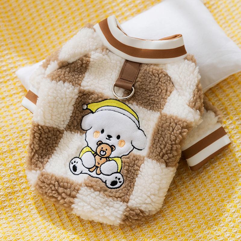 Cat clothes autumn and winter into kittens warm two-legged clothes puppy dog teddy than bear hairless cat pet clothing