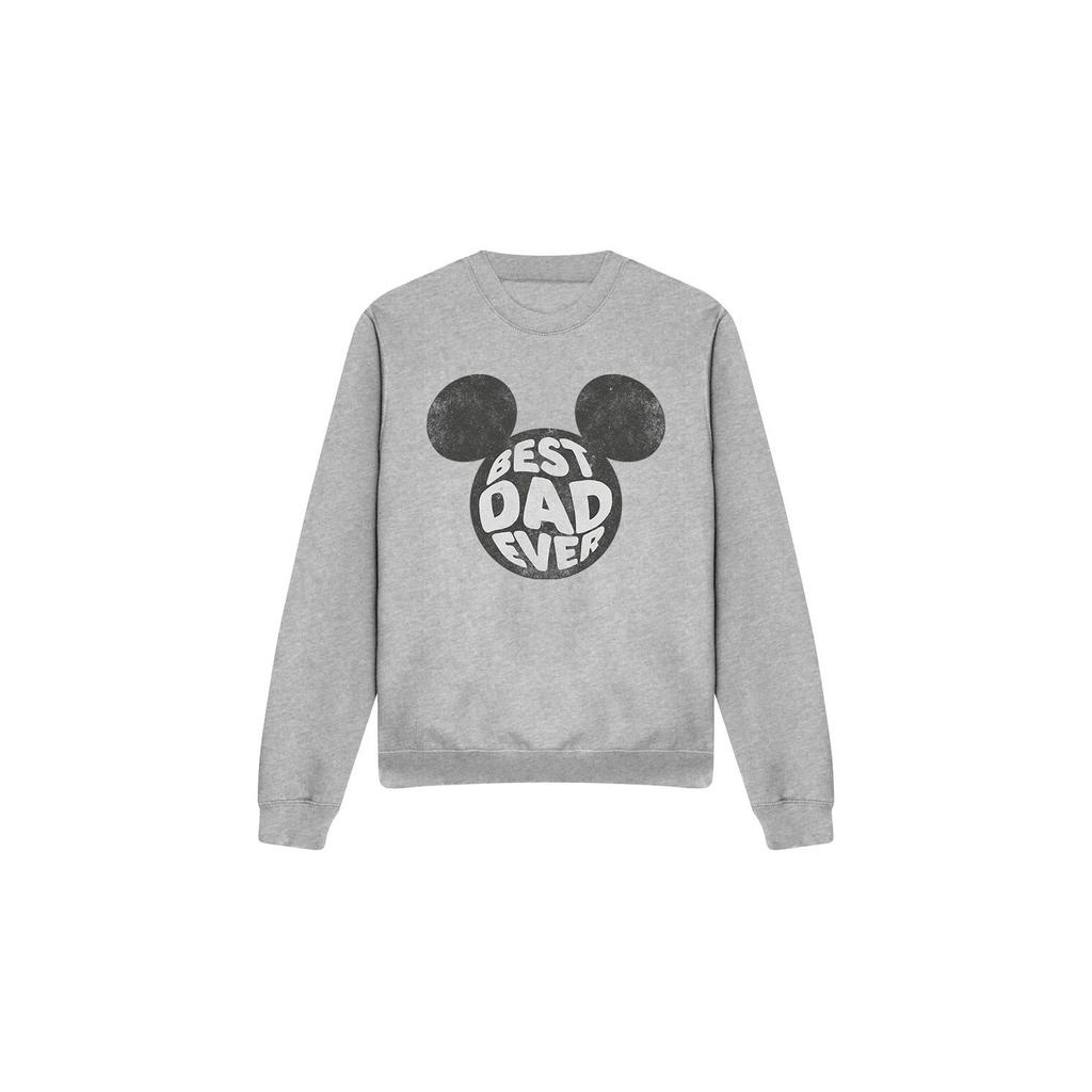 Disney Unisex Adult Best Dad Ever Mickey Mouse Sweatshirt