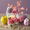 1Pcs Handmade Fragranced Candle Plaster Mold, DIY Tulip Flower Silicone Baking Accessory for Cookies, Chocolates, Candies