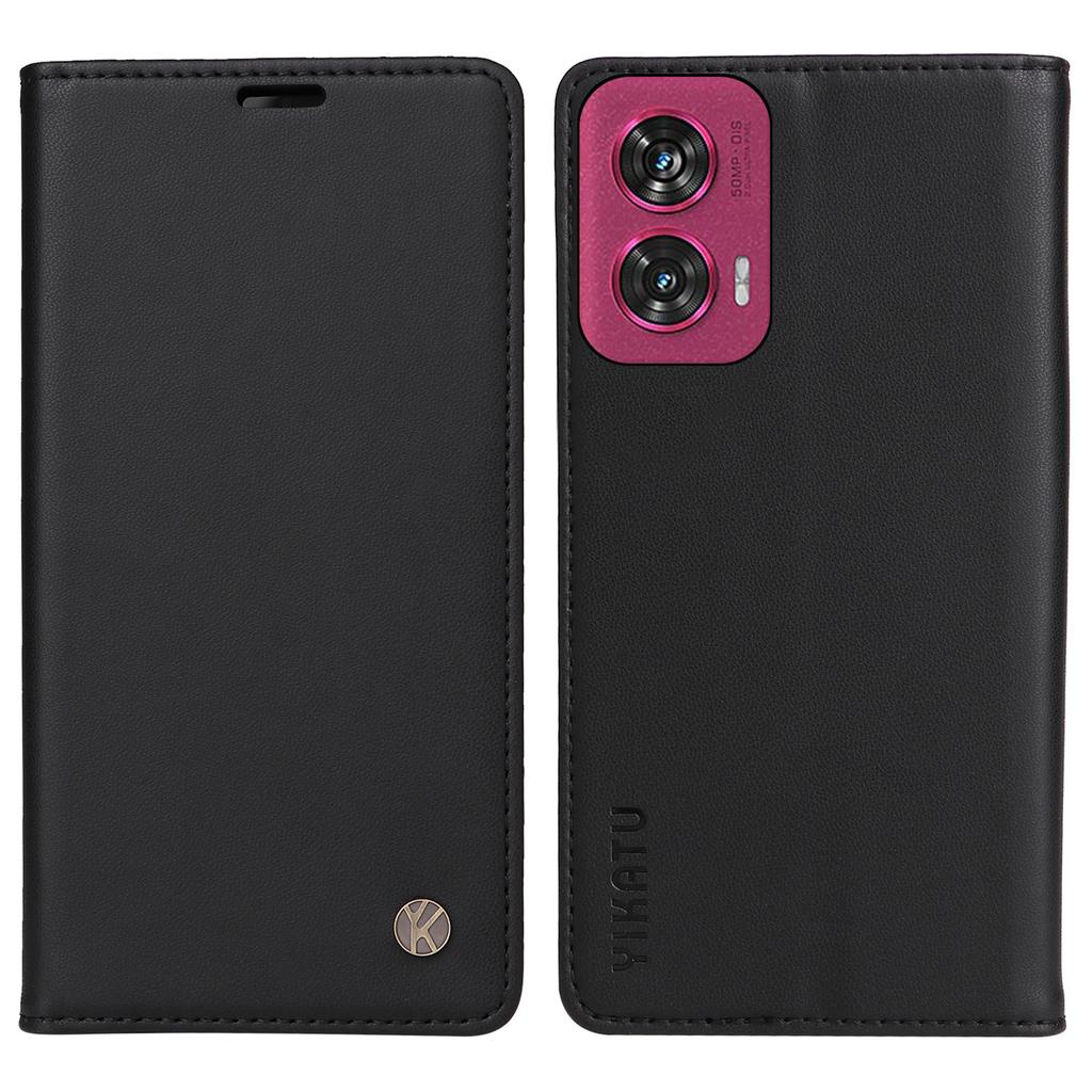 YIKATU YK-001 For Motorola Edge 50 Fusion 5G Case Leather Phone Cover with Wallet
