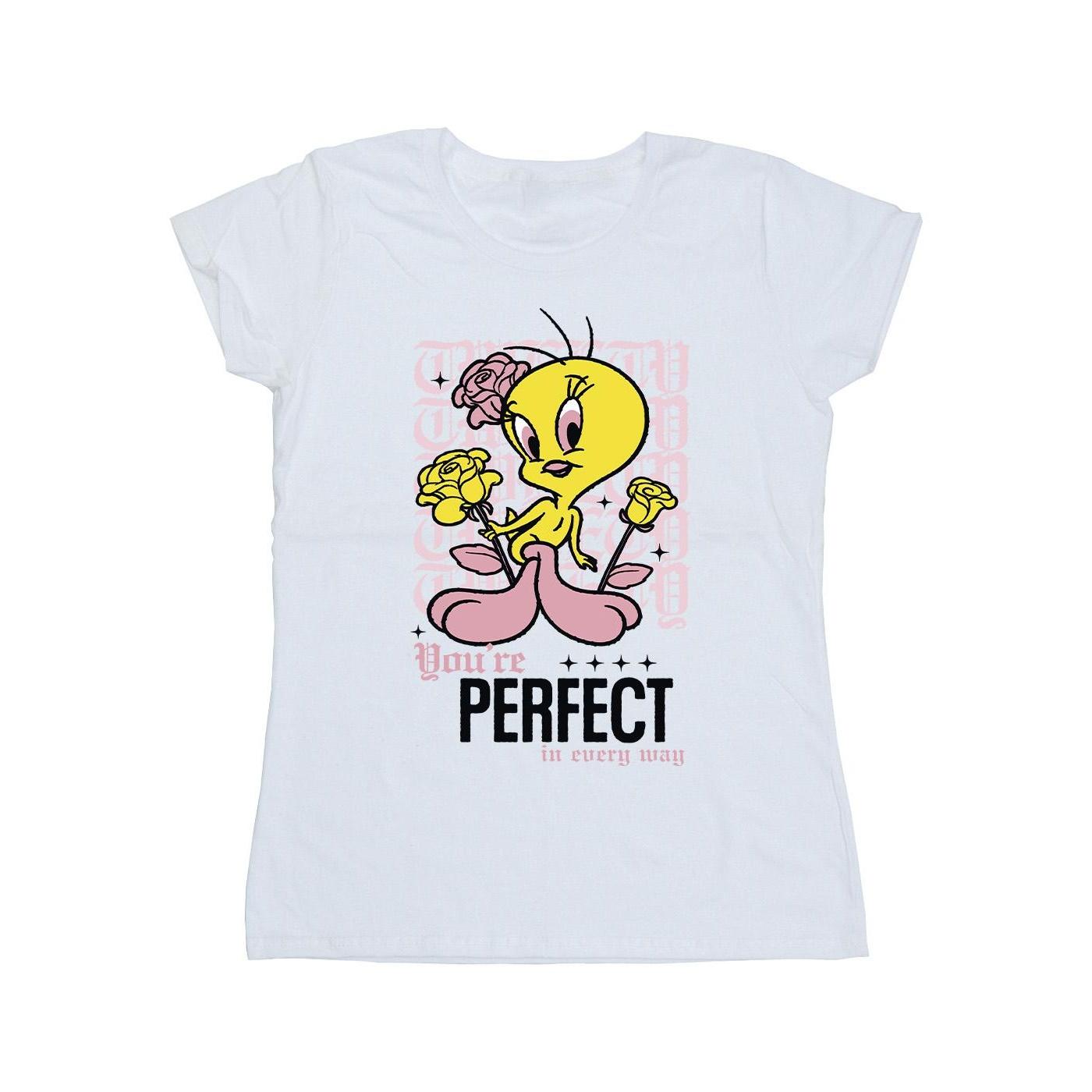 Looney Tunes Dames You&Acirc;&acute;re Perfect Tweety Katoenen T-shirt L