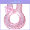 Thickened Ins Cartoon Handle Glitter Pink Rabbit Kids Swim Ring Toddler Baby Underarm Circle