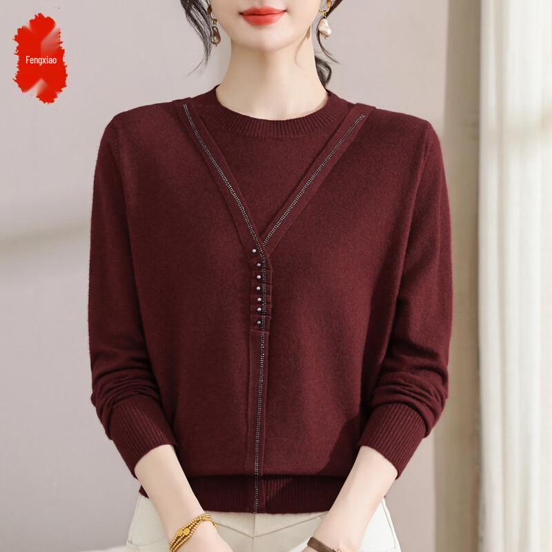 

Женский модный вязаный пуловер с круглым вырезом 2XL