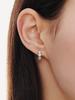 Essence (W) Round Bezel Tennis One-Touch Earrings S HL4E66462WBXXX