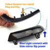 LED Dual-Color Flowing Rearview Mirror Turn Signals for VW Golf, Jetta, Passat, Sharan