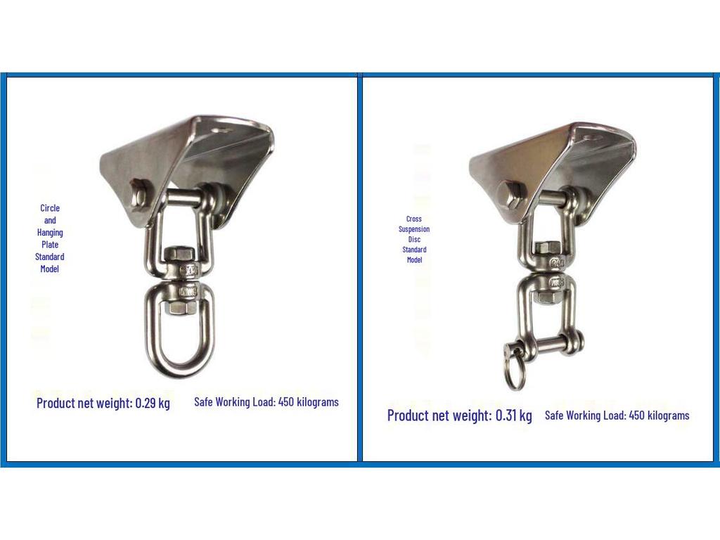 304 Stainless Steel Swivel Hammock Hook Plate for Yoga or Chair Suspension