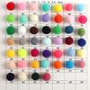 Colored Pompoms 81015202530Mm High Elasticity Soft Diy Pom Poms Fuzz Ball Pompom For Crafts Wedding Decor Kid Creative Toy