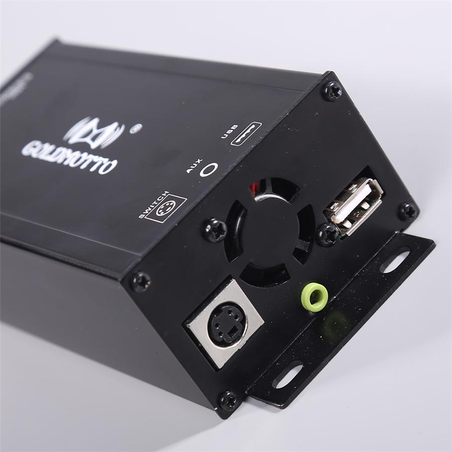 12V High Power Car Speakers Audio Amplifier Mp3 Player Bluetooth For Motorcycle Atv Fm Radio Usb Aux Music Sound System