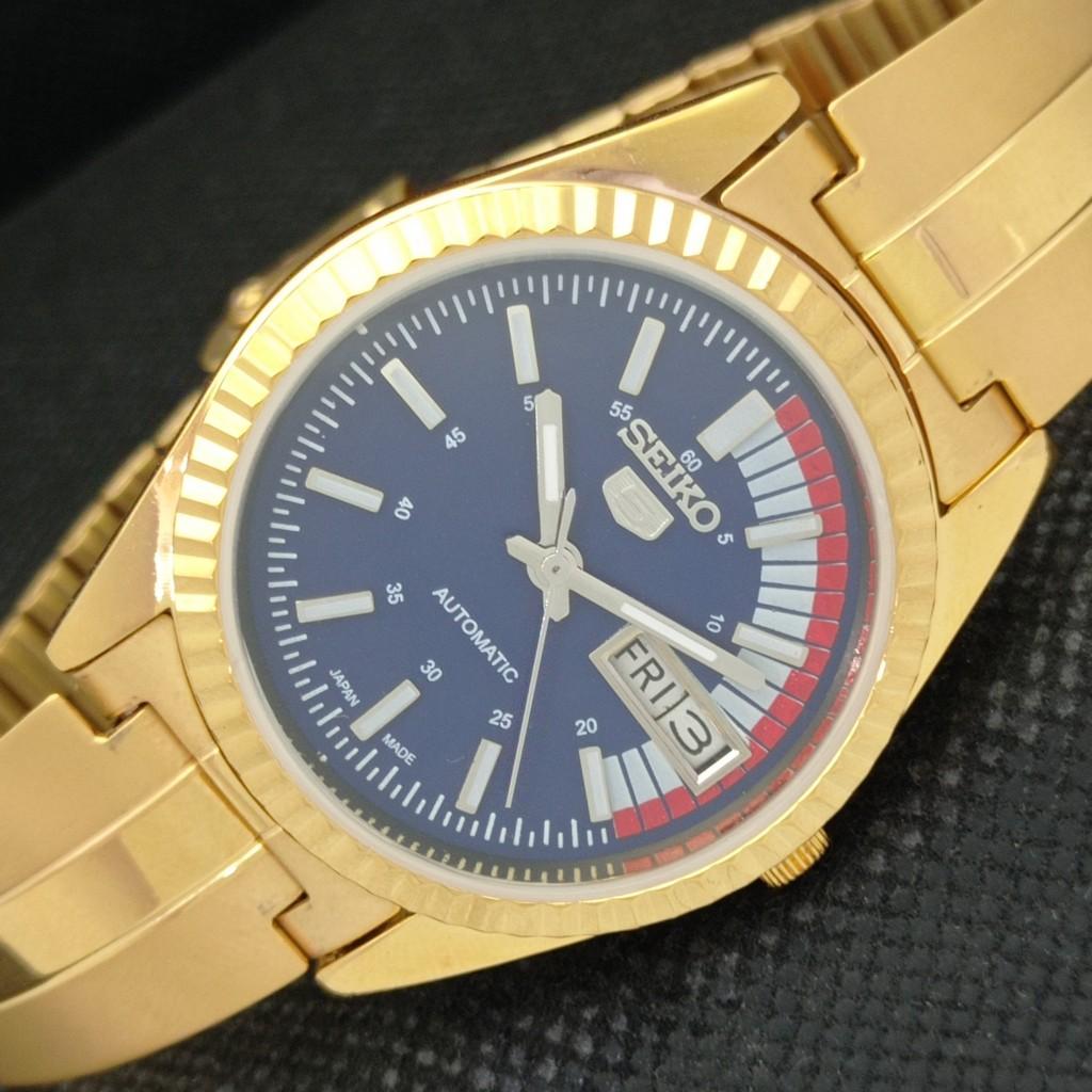 

REFURBISHED VINTAGE SEIKO 5 AUTO 6309A JAPAN MENS D/D BLUE WATCH 587b-a308574-9 SKU587b-a308574