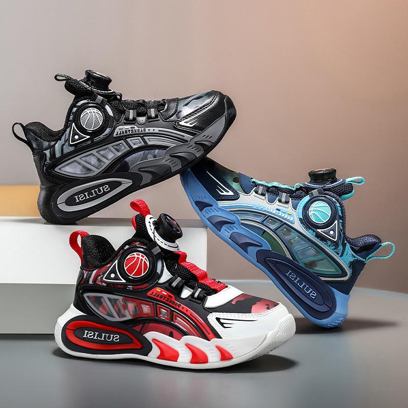 Boys' Waterproof Leather Sneakers 2025 - Autumn/Winter Casual Running & Basketball Shoes for Older Children