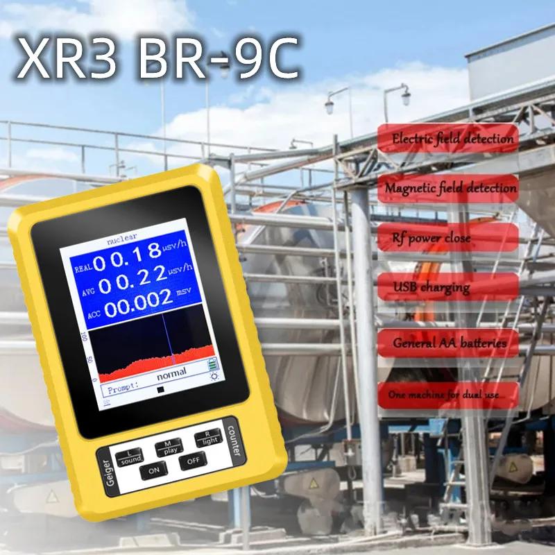 Handheld Portable Digital EMF Meter Electromagnetic Radiation Nuclear Radiation Detector Geiger Counter New XR-3 2-in-1