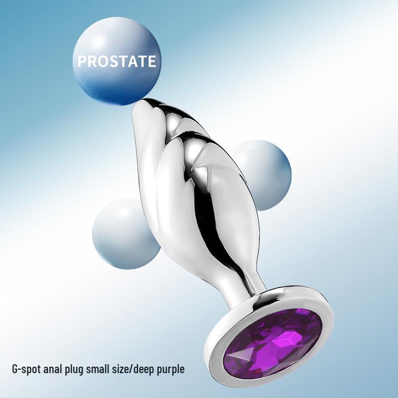 G-Spot Rear Garden Metal Butt Plug: Unisex Adult Flirting Toy