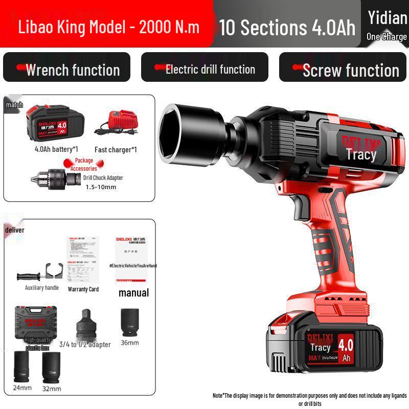 Delixi Electric Heavy-Duty Brushless Lithium Ratchet Wrench