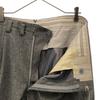 OLD 80s Made in England Slacks pants gray 2-Tack Rocket Talon Men's Used