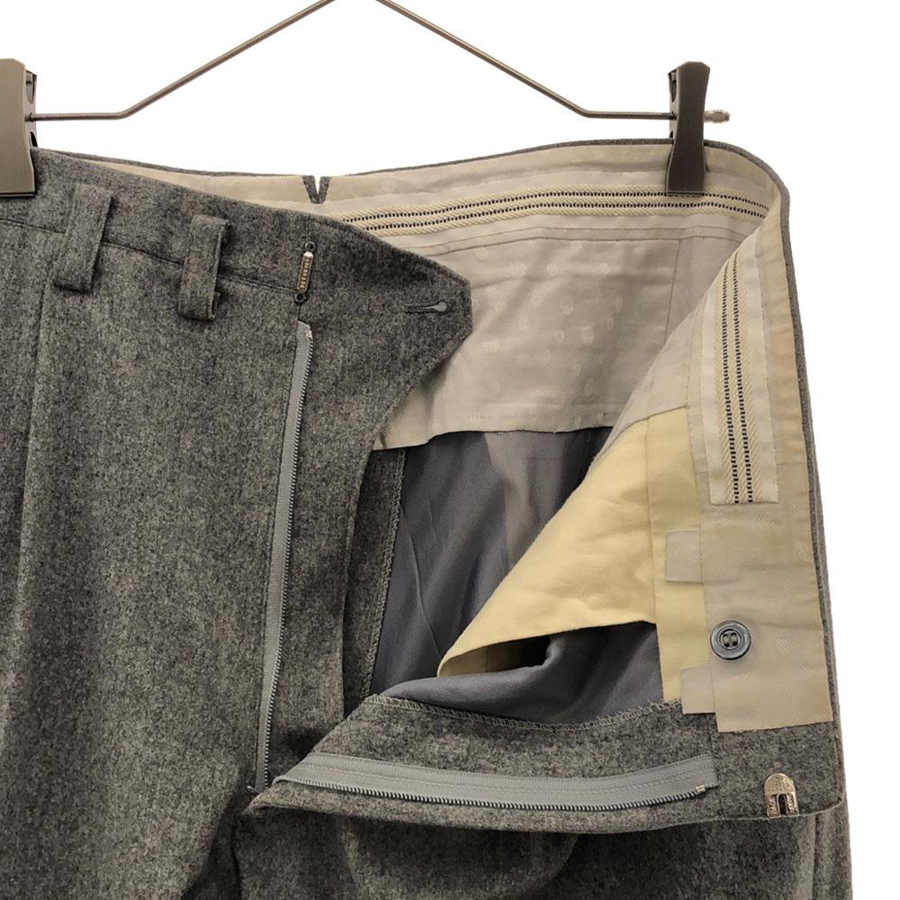 OLD 80s Made in England Slacks pants gray 2-Tack Rocket Talon Men's Used