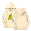Kids' Long Sleeve Loose Pullover Letter Print Drawstring Hooded Sweatshirt