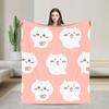 Chiikawa Cute Cartoon Manga Blanket Hachiware Usagi Wool Vintage Soft Throw Blanket for Home Decoration